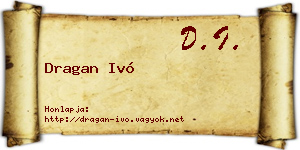 Dragan Ivó névjegykártya